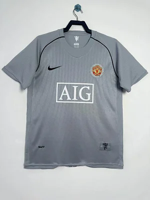 2007/2008 Retro Manchester United Goalkeeper Grey Football Shirt 1:1 Thai Quality