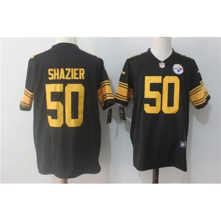 Men's  Pittsburgh Steelers #50 Ryan Shazier Black Limited Rush Stitched NFL Jersey