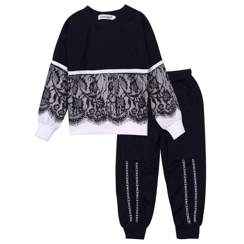 Toddler Gril Clothing Sets Auutmn Winter Girls Outfit Clothes Kids Suit Tracksuit For Children Infant Top+Pants 3 4 5 6 7 Years
