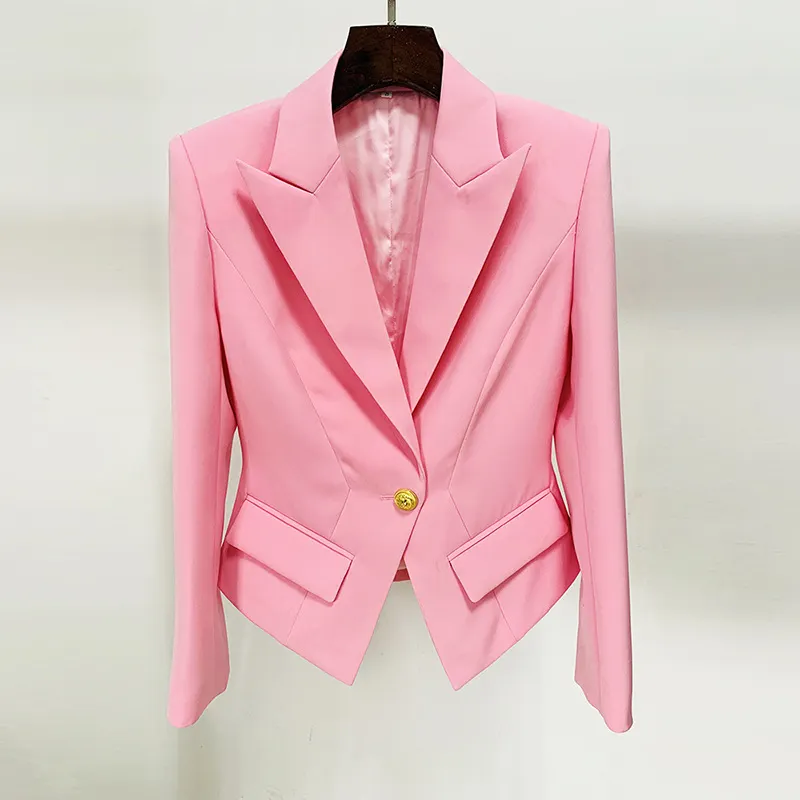Nigikala Nigikala Quality 2025 Star Fashion A Buckle Lion Buckle Clasp Velvet Blazer Jacket