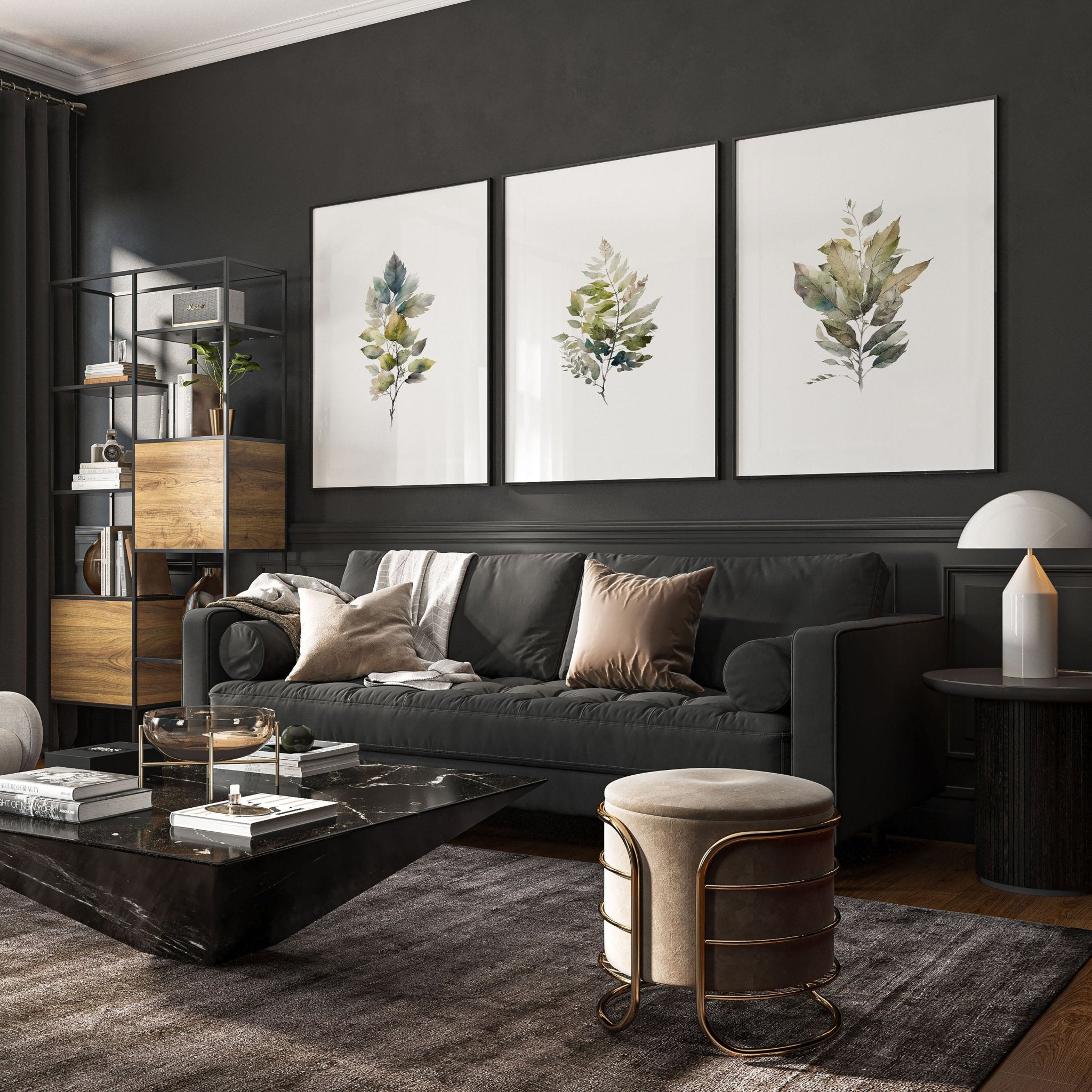 Art Prints Floral | Set of 3 wall art prints everthome