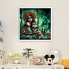 Skull-11CT Stamped Cross Stitch 40*40cm