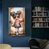 (40*70cm)Girl - Full Round Drill Diamond Painting