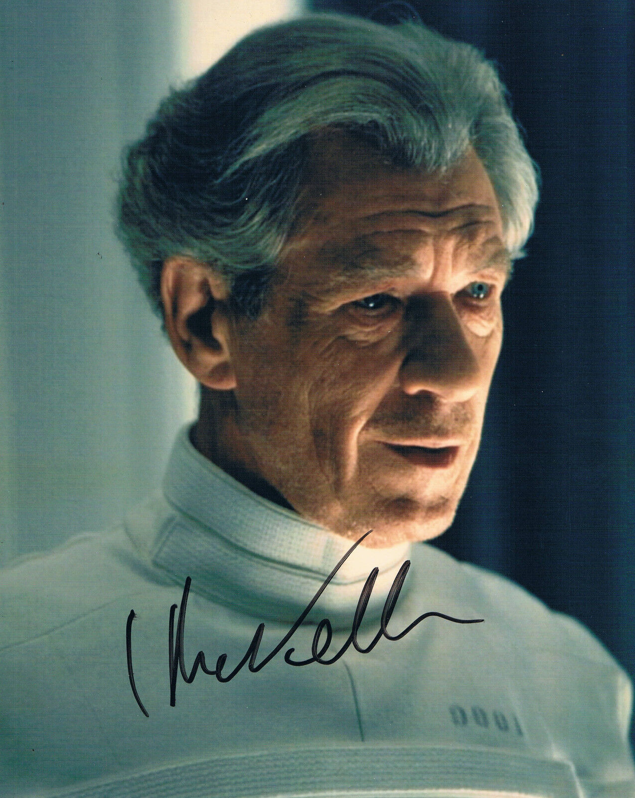 Ian McKellen 1939- X-Men genuine autograph Photo Poster painting 8x10