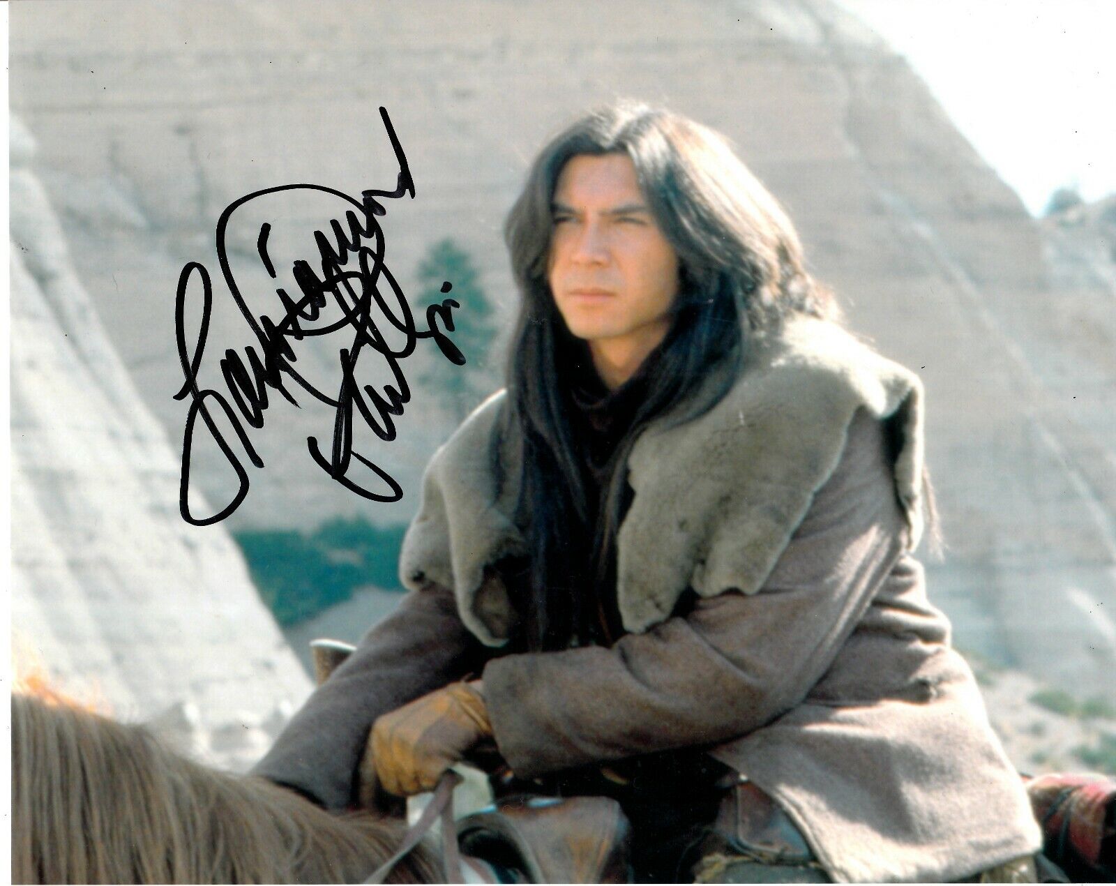 LOU DIAMOND PHILLIPS SIGNED YOUNG GUNS Photo Poster painting UACC REG 242 (4)