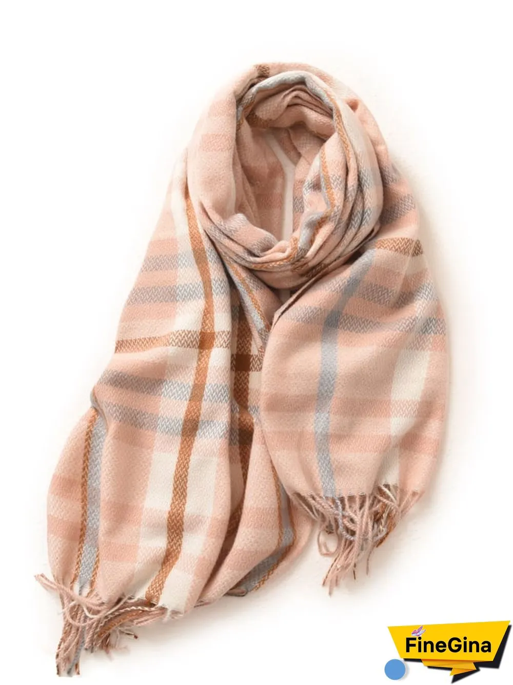 Women'S Plaid Thick Oversized Wrap Shawl Warm Scarf
