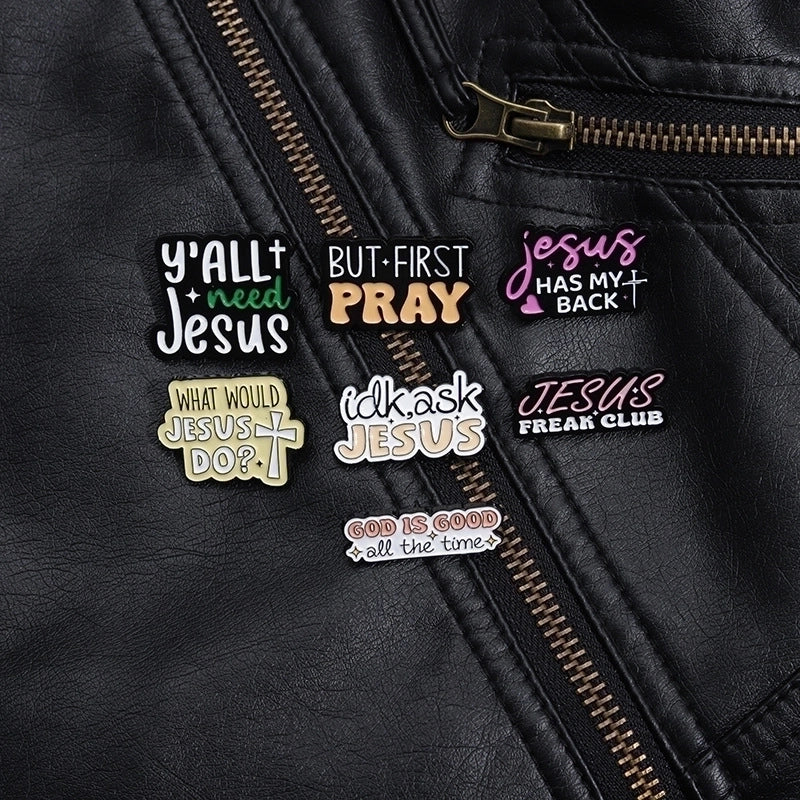 Cartoon Style Cowboy Style Letter Alloy Stamping Stoving Varnish Plating Women’s Brooches