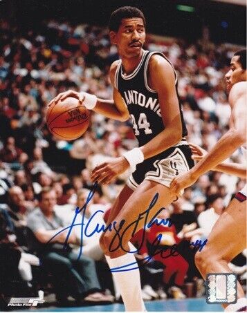 George Gervin Signed - Autographed San Antonio Spurs 8x10 inch Photo Poster painting W/ ICE