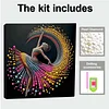 (30x30cm)DIY Dancing Girl Pearl Painting Kit With Inner Frame Home Decor