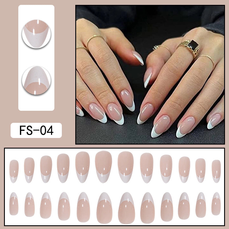 Minimalist Color Block ABS Press-on Nails 1 Set