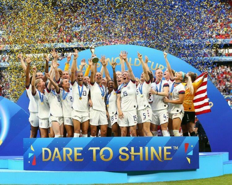 2019 WOMENS TEAM USA World Cup Champions Soccer 8 x 10 Photo Poster painting Alex Morgan