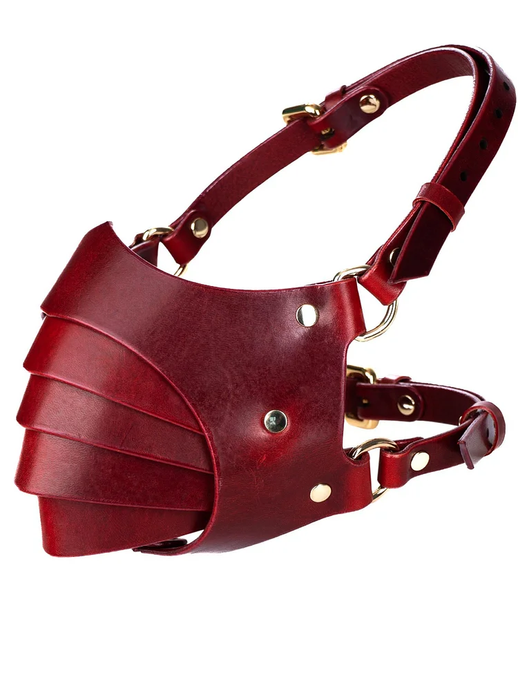 pornhint Pornhint BDSM Leather Fetish Muzzle ? Adjustable Mouth Harness for Roleplay, Bondage Play or Kinky Fashion Accessory bdsm furnisher