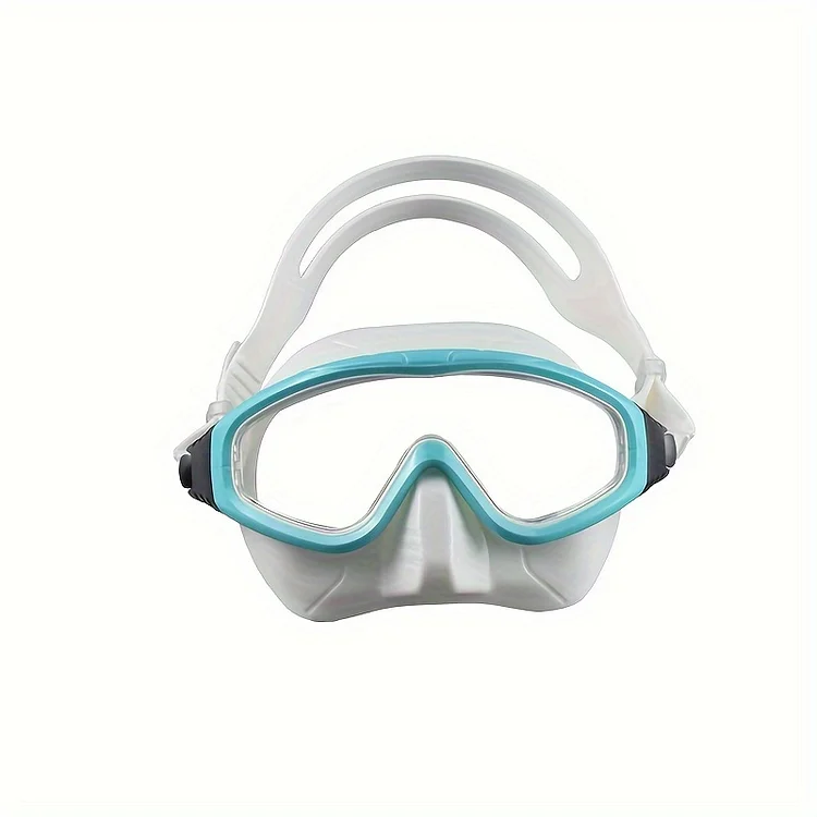 180 ° wide-angle high-definition silicone diving mask, waterproof and anti fog swimming goggles for snorkeling and free diving