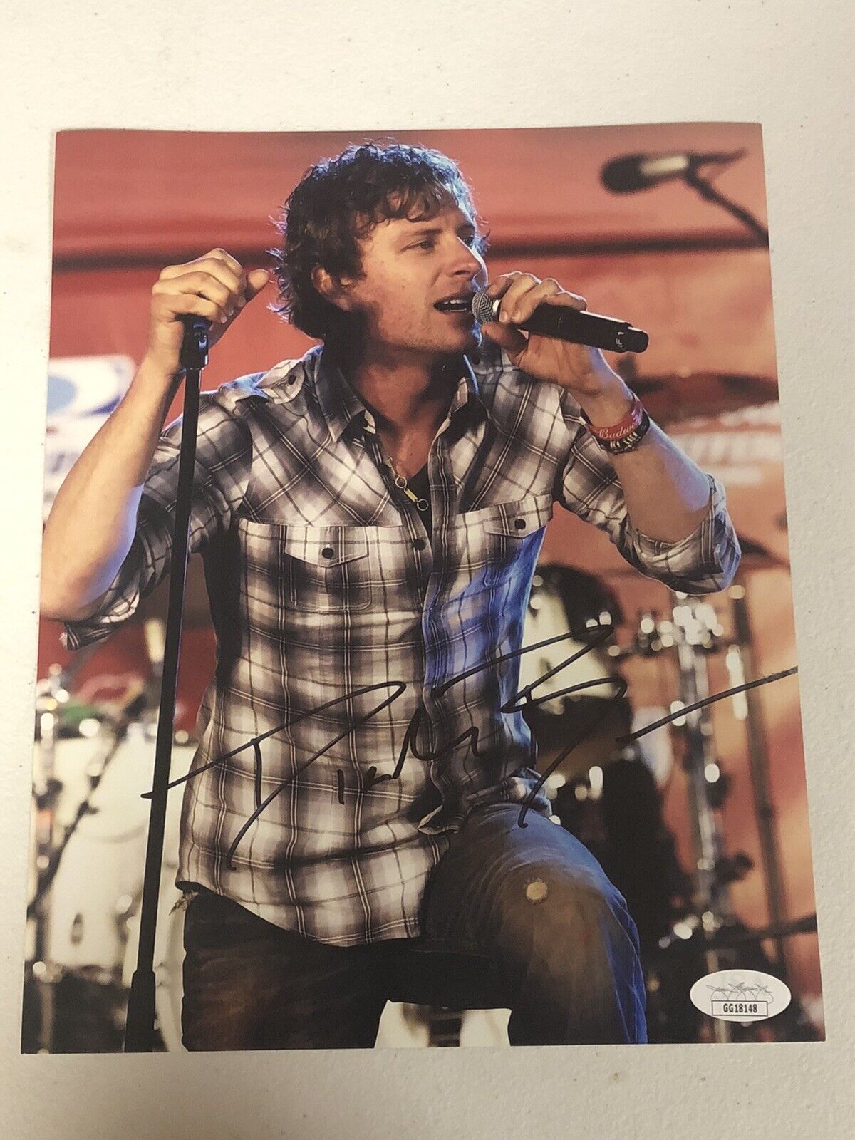 DIERKS BENTLEY AUTOGRAPHED SIGNED 8X10 Photo Poster painting WITH JSA COA # GG18148