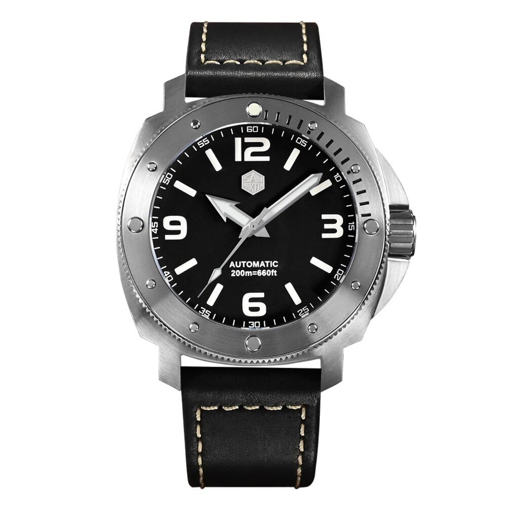 San Martin 43mm Classic Automatic Mechanical Men's Watch  SN049G San Martin Watch 