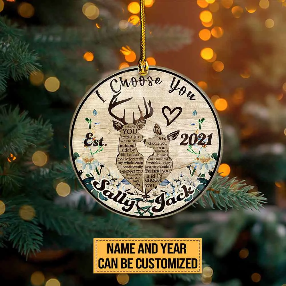 I CHOOSE YOU PERSONALIZED ORNAMENT