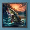 Diamond Painting-DIY Full Round Drill Fishing