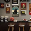 Black Cat Drinking Coffee - Metal Tin Signs(12*16Inch) - Animal