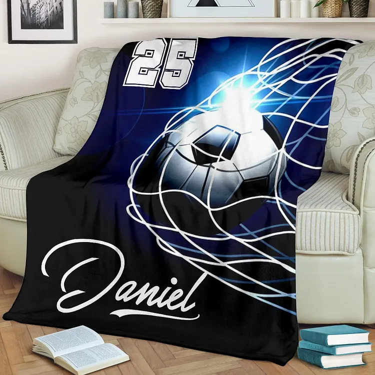 Personalized Soccer Blanket For Comfort & Unique|BKKid205