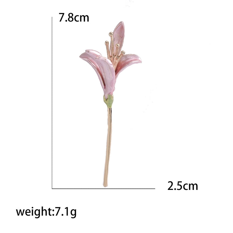 Pastoral Pin Flower Alloy Women’s Brooches