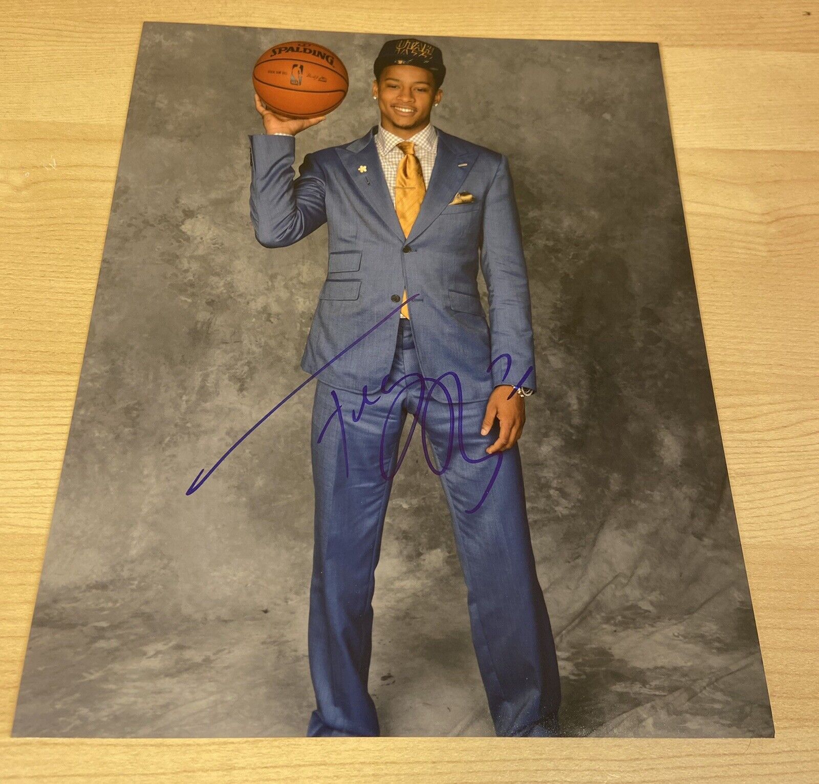 Trey Burke Jazz Mavericks Michigan Autographed Signed 8X10 Photo Poster painting W/COA