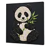 DIY Pre-Framed Panda Button Art Canvas Kit