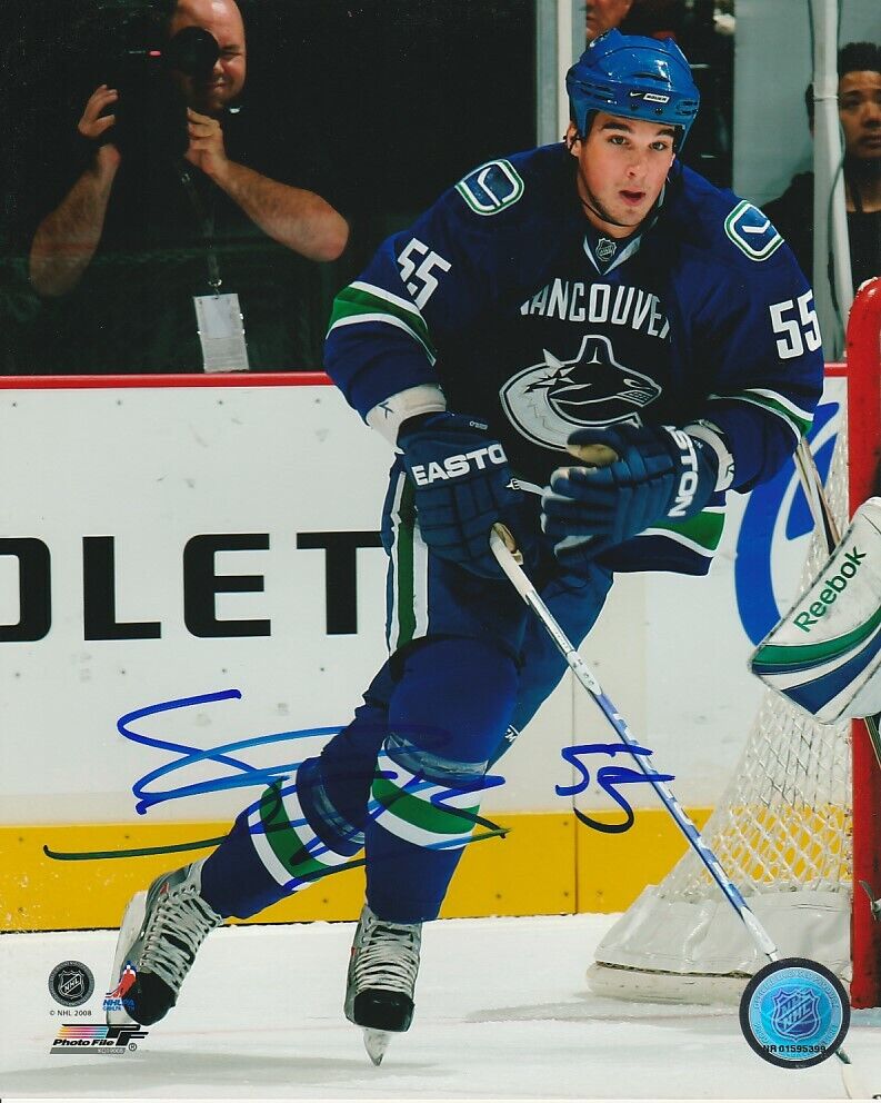 SHANE O'BRIEN SIGNED VANCOUVER CANUCKS 8x10 Photo Poster painting! Autograph PROOF!