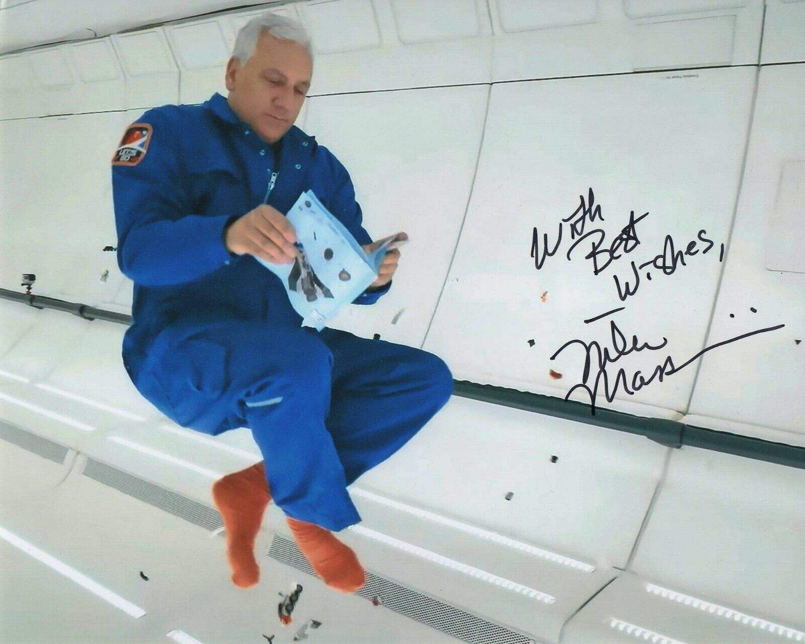 MIKE MASSIMINO SIGNED AUTOGRAPH 8X10 Photo Poster painting - NASA ASTRONAUT IN SPACE, VERY RARE!