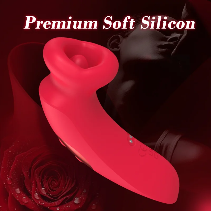 Rose Mouth Vibrator 2-in-1 Sucking Clitoral Vibrator