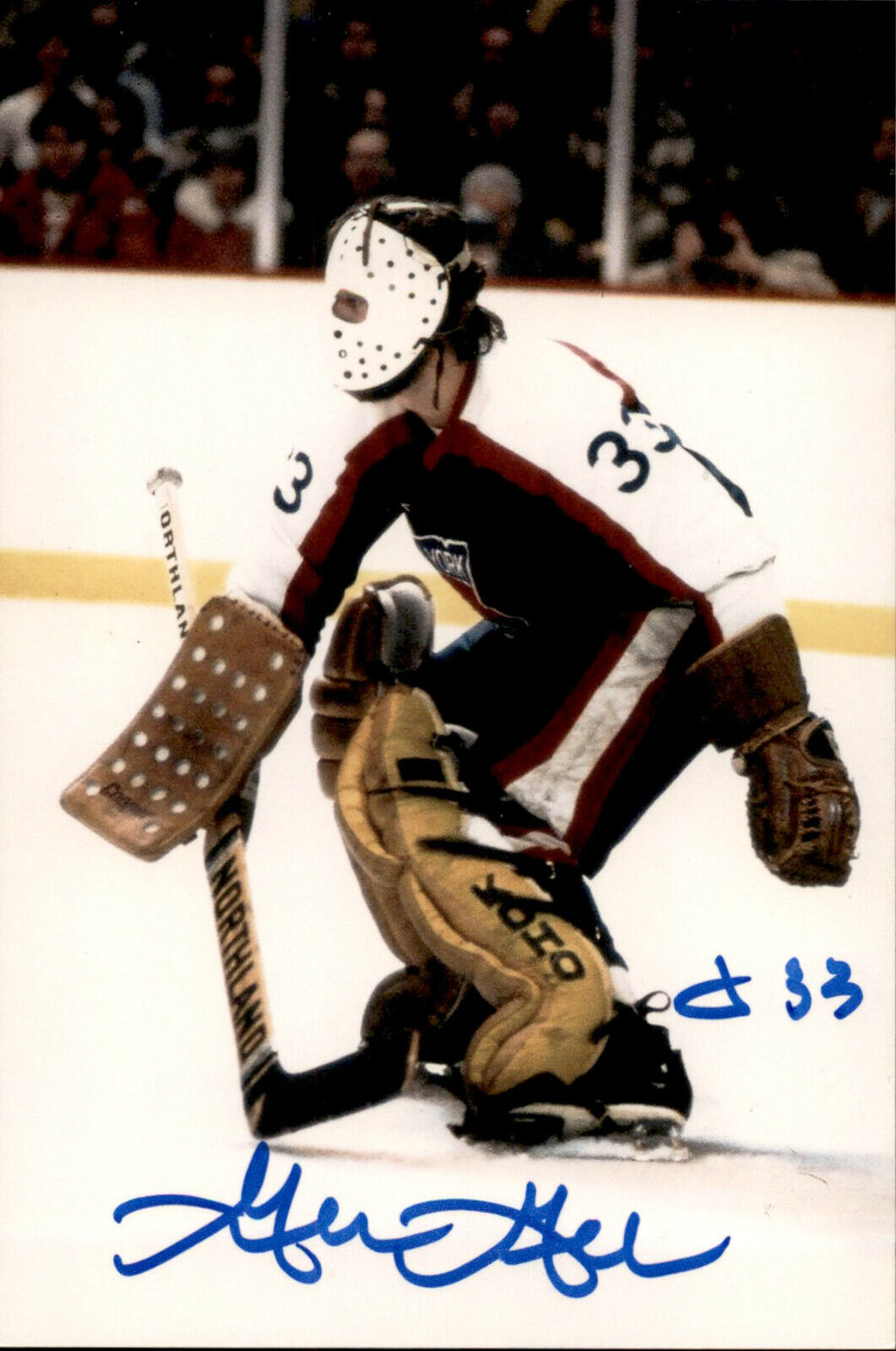 Gilles Gratton SIGNED autographed 4x6 Photo Poster painting NEW YORK RANGERS #2