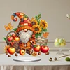 Diamond Painting Acrylic Single Sided September Gnome Ornaments Tabletop Home Office Decor