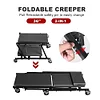 Torin 36" Rolling Foldable Car Creeper, Automotive Creeper 2-in-1 Garage Shop Creeper for Auto Repair, 300 Lbs Capacity, Black, TAM6505BB