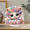 Diamond Painting Acrylic Kitten Tabletop Decorations for Adults