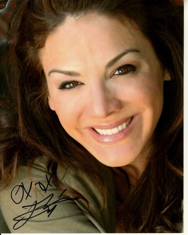 JILL-MICHELE MELEAN hand-signed BEAUTIFUL 8x10 COLOR CLOSEUP uacc rd coa PROOF