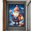 >SALE<Full Embroidery Cotton Thread 11CT Printed Christmas Gnome Cross Stitch 40x60cm
