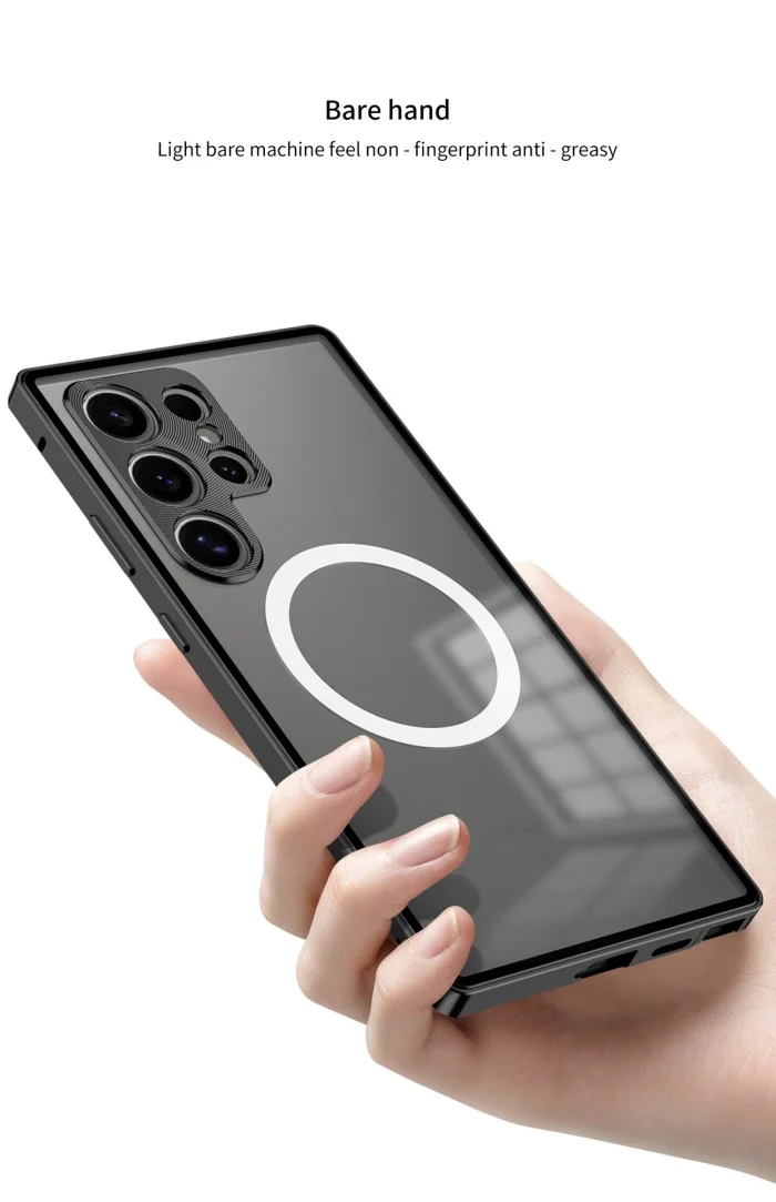 Samsung S25U Metal Magnetic Half-cover Anti-fall Protective Cover