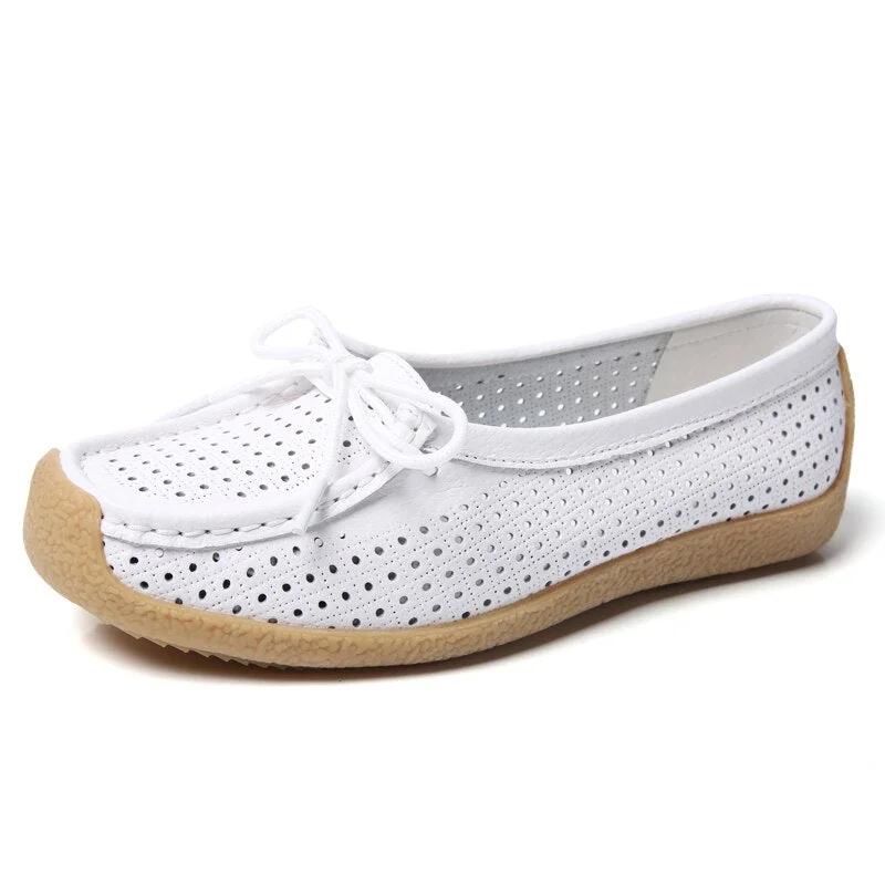 Women Breathable Summer Platform Shoes Comfortable Bottom Lace Up Nurses Shoes Slip-On Loafers Light Sneakers Zapatos De Mujer