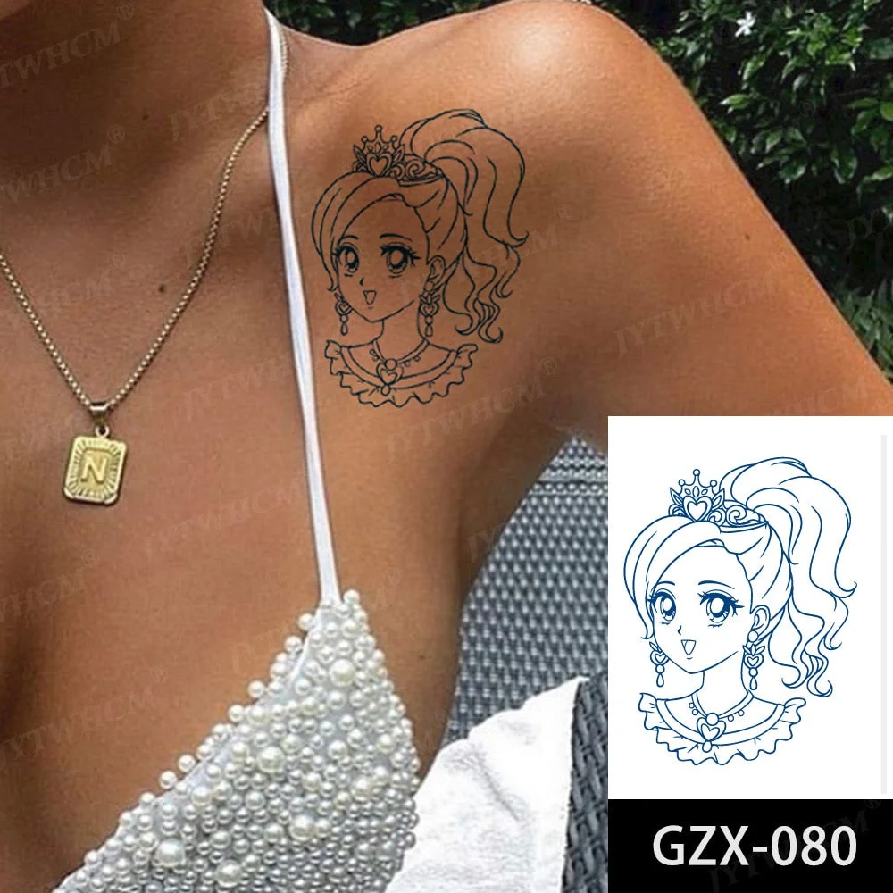 Juice 2 Weeks Lasting Tattoo Sticker Moon Forest Small Arrow Rose Waterproof Transfer Fake Tatoo Female Transfer Tatto Men Women