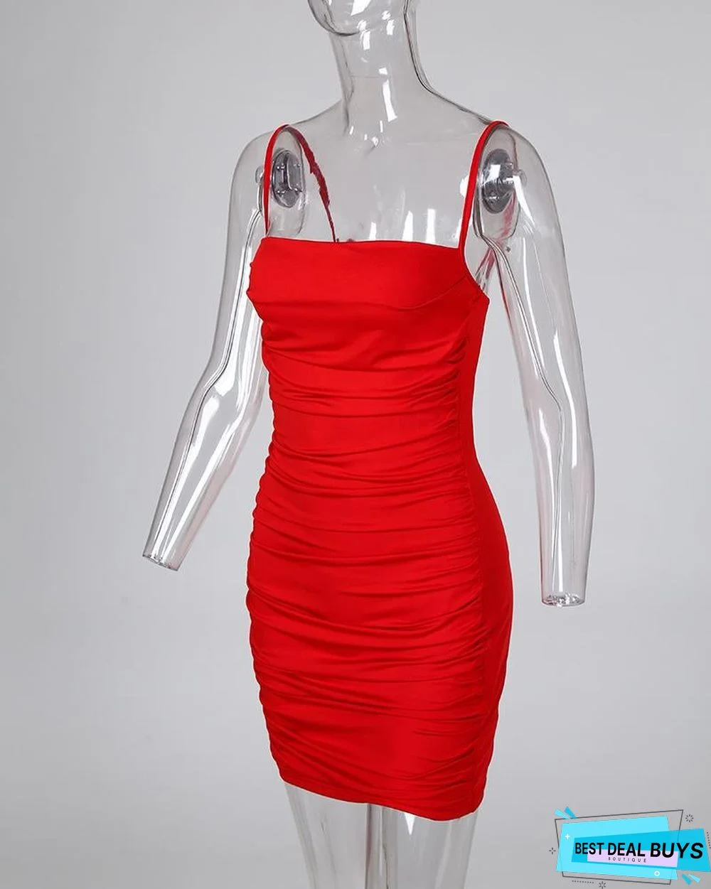 Passion Solid Slim Fit Cami Dress