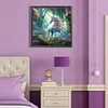 (40*40cm)Forest Unicorn - Full Round Drill Diamond Painting