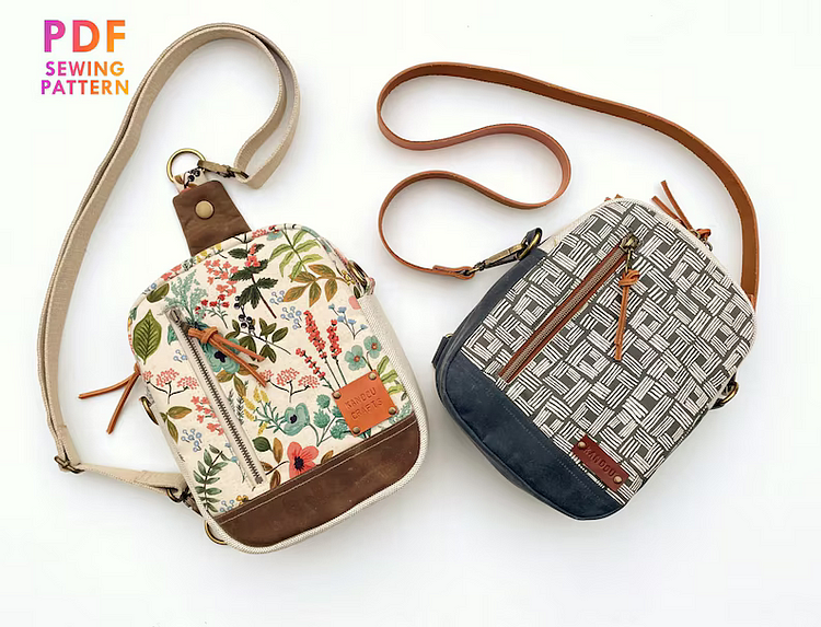 Pebble Sling Bag DIY Template + Instructions