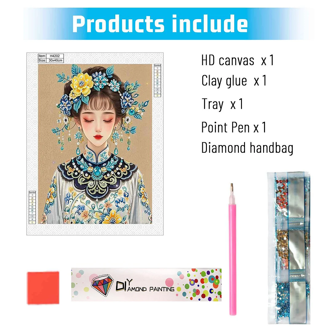 Diamond Painting - Partial Special Shaped Drill - Elegant Lady(Canvas|30x40cm)