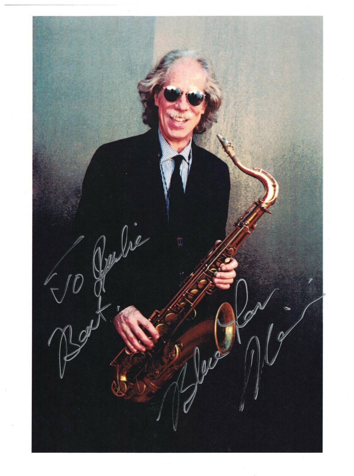 Lou Marini Signed Autographed 8.5 x 11 Photo Poster painting The Blues Brothers