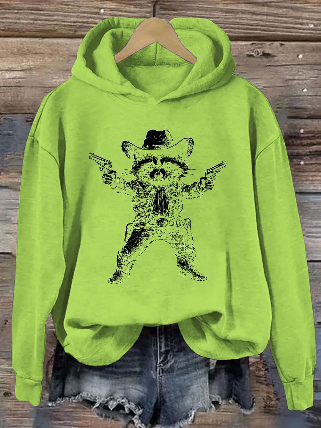 Cowboy Raccoon Hoodie