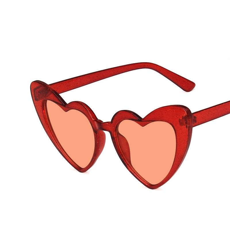 Heart-shaped Frame Sunglasses New Fashion Sunglasses Fluorescent Sunglasses