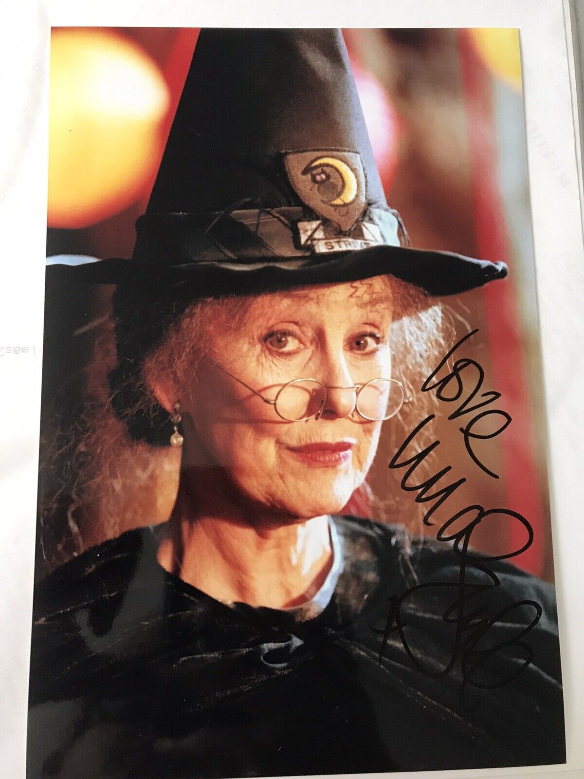 Una Stubbs Signed 9x6 The Worst Witch Miss Bat Photo Poster painting