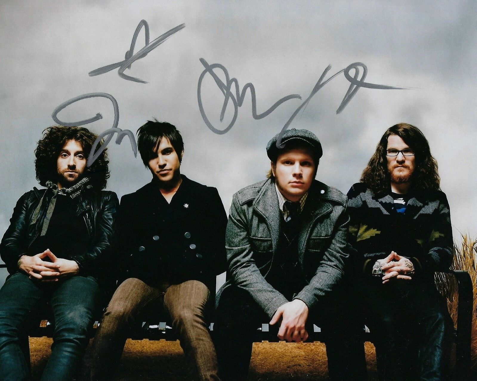 GFA x4 Pete, Patrick, Joe & Andy * FALL OUT BOY * Signed 8x10 Photo Poster painting AD3 COA