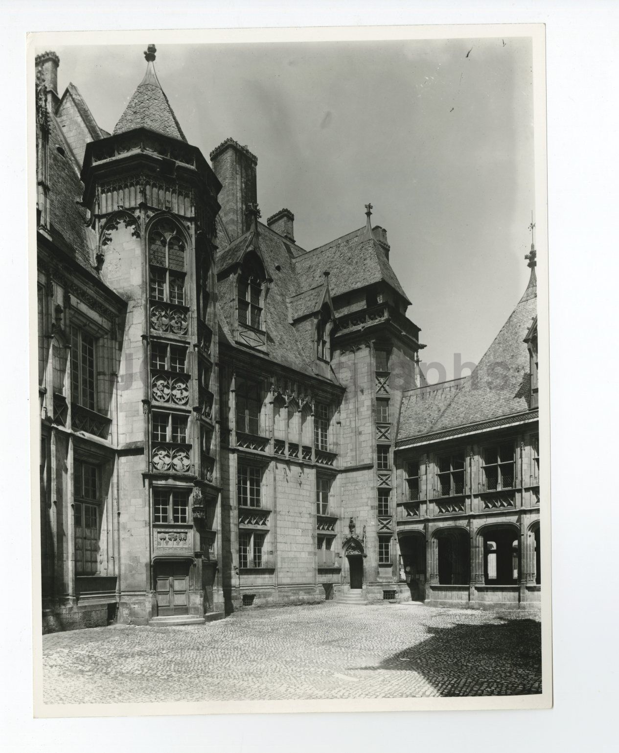 French History - Jacques Coeur's House, Bourges - Vintage Photo Poster paintinggraph