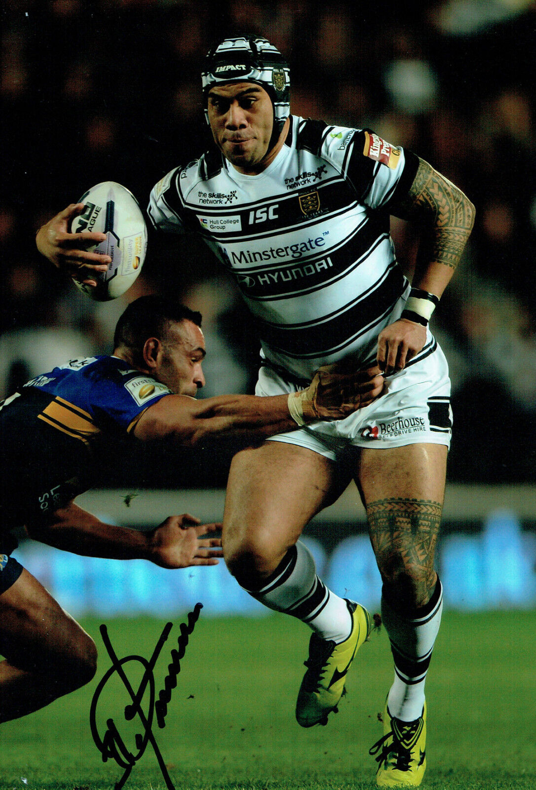 Iafeta PALEAAESINA New Zealand Rugby League Signed Autograph Photo Poster painting AFTAL COA