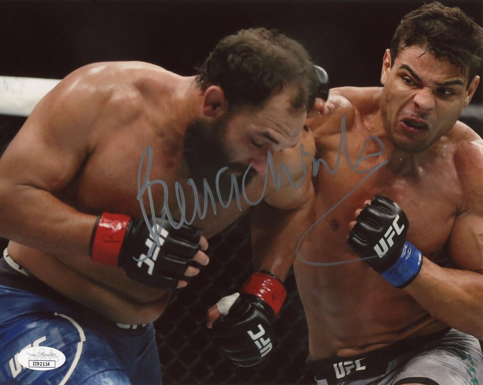 Paulo Costa Borrachinha Hand Signed 8x10 Photo Poster painting UFC Fighter JSA COA Autograph